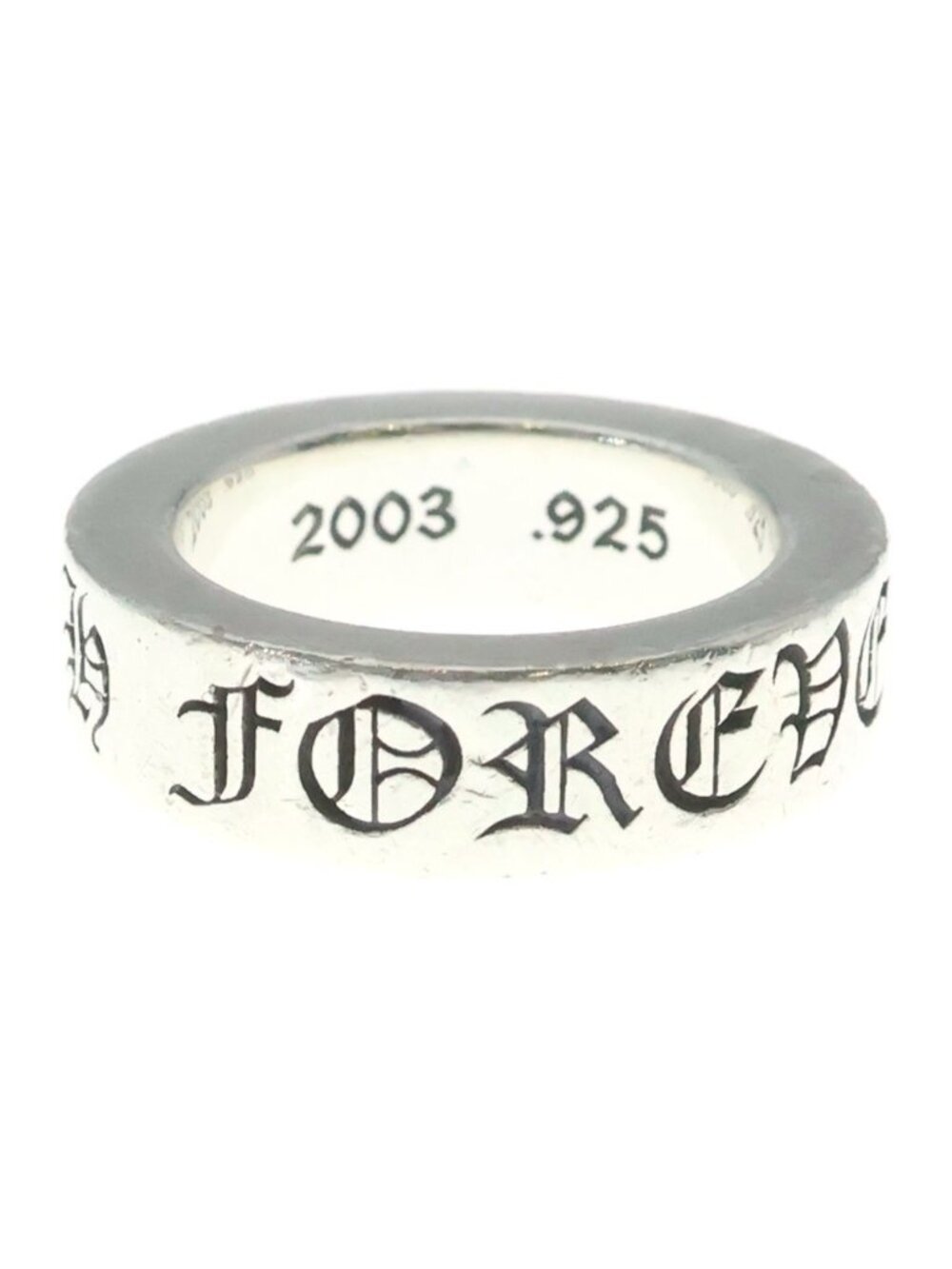 Chrome Hearts Spacer Forever Ring Silver